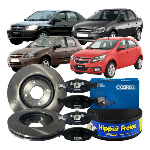 Jogo Disco Pastilha Freio Dianteira Gm Classic Celta Prisma em Oferta na Shopee