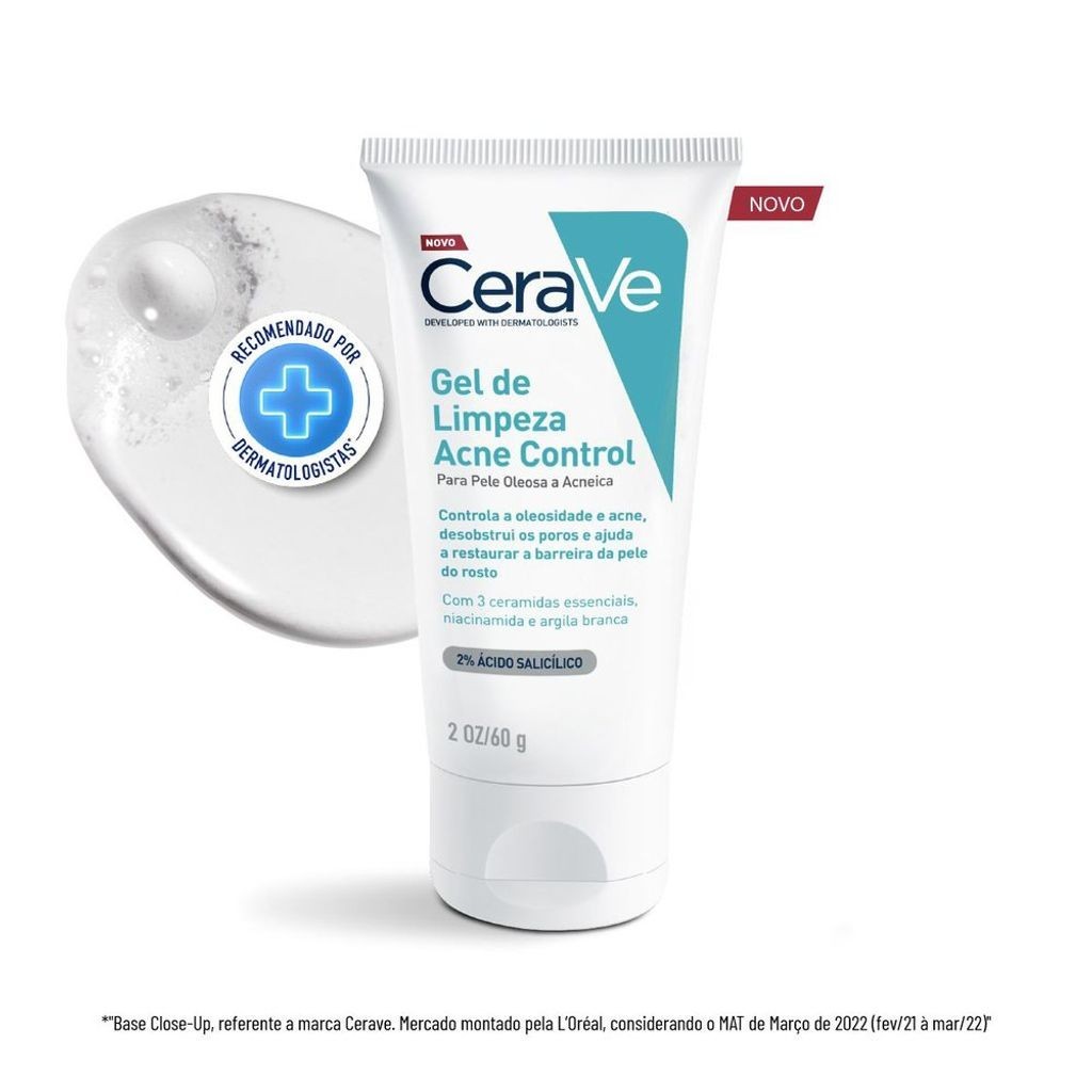 CeraVe Gel de Limpeza Acne Control 60g