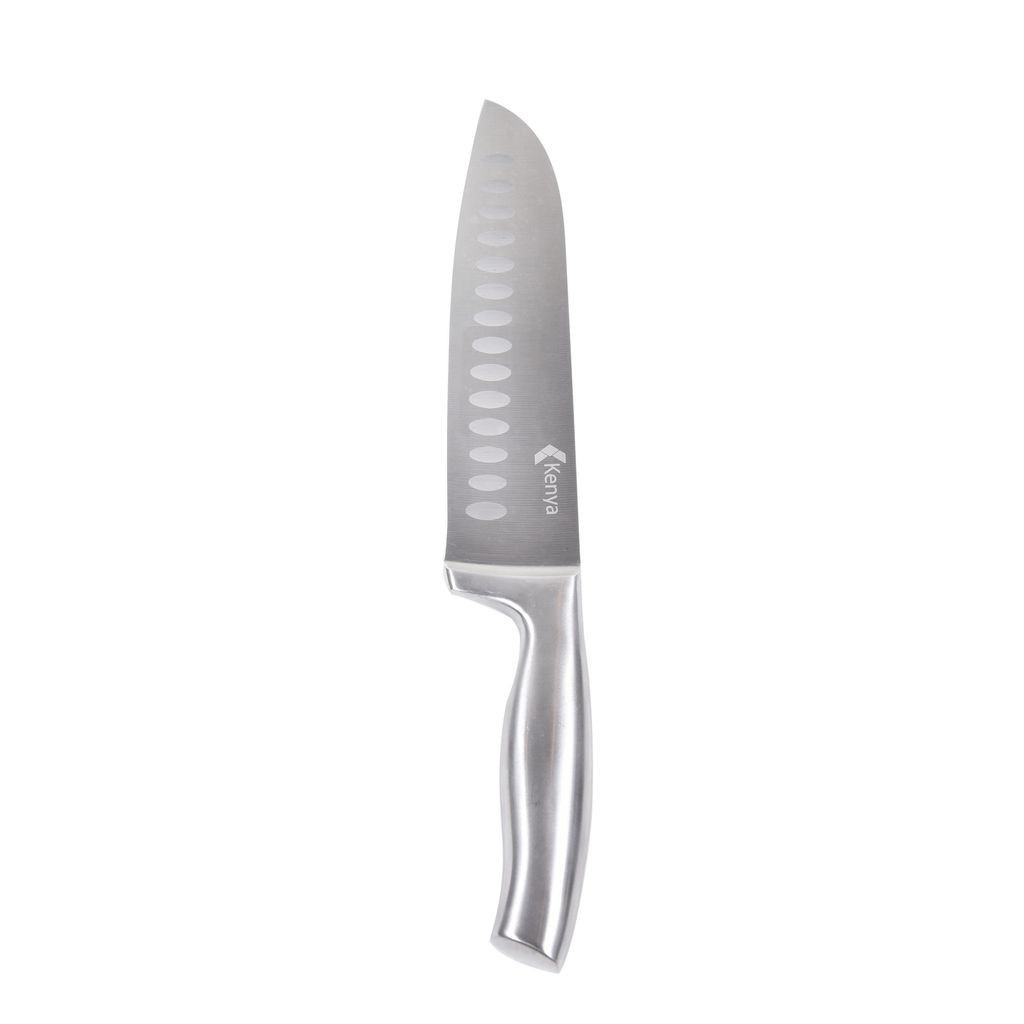 Faca Santoku Aço Inox 24cm Kenya Prata