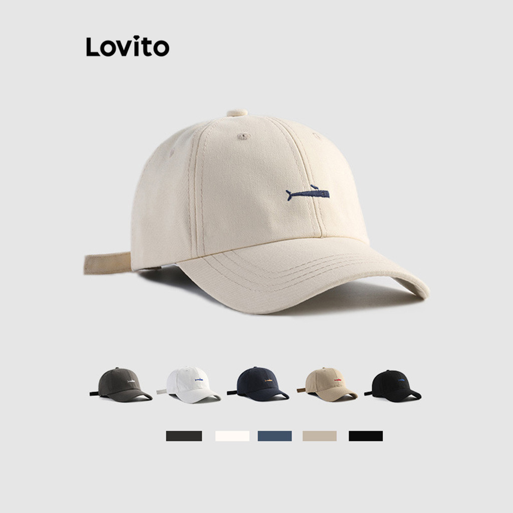 Lovito Casual Chapéu Feminino Simples com Bordado LFA11695