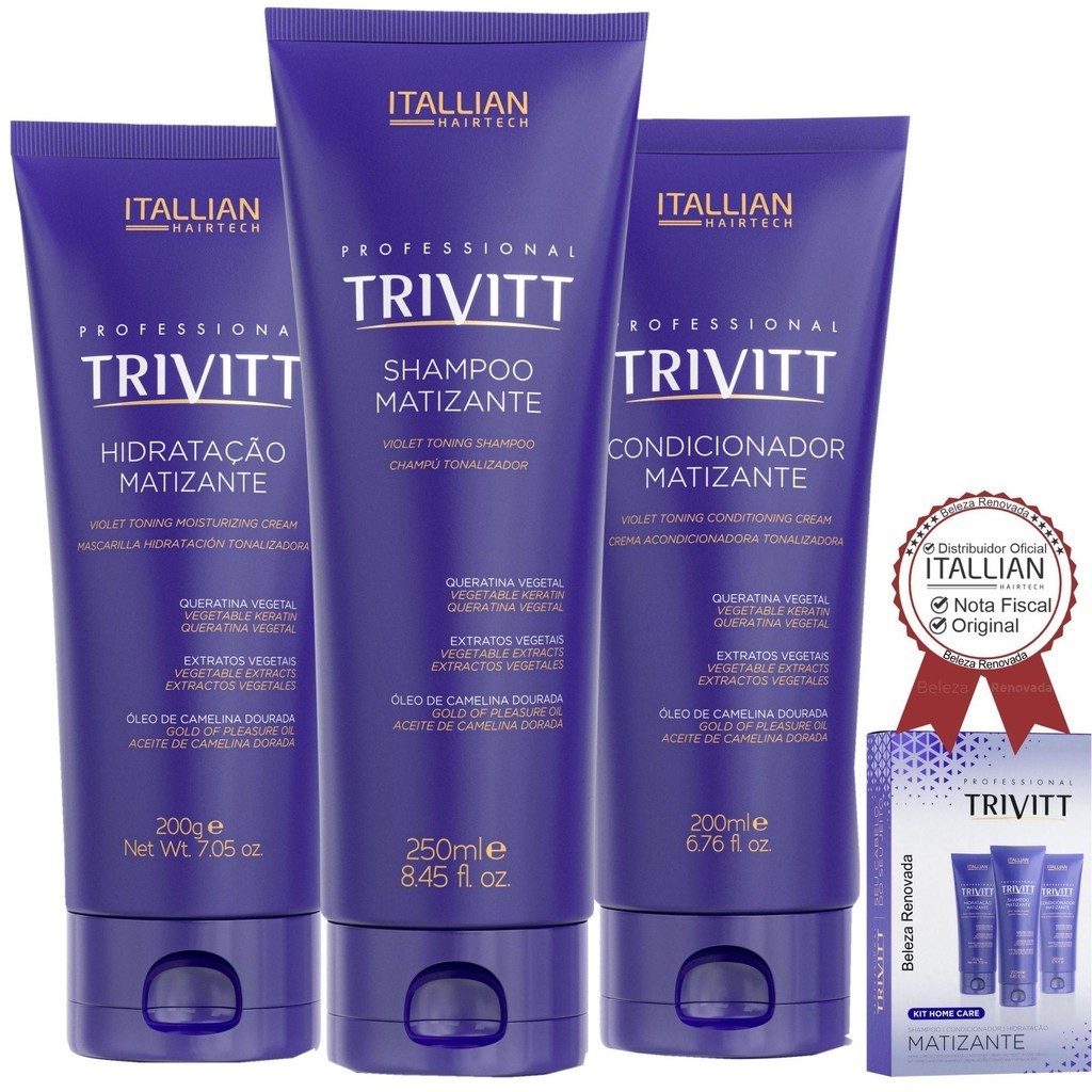 Kit Home Care Matizante Com Hidrataçao Intensiva Trivitt 650G