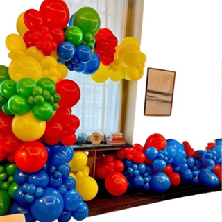 Arco Desconstruído Verde Lima Vermelho Amarelo Azul Balão de aniversário para decoração de Festas em Oferta na Shopee