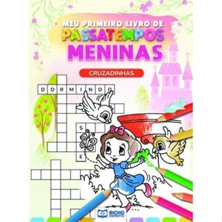 Meu Primeiro Livro de Passatempos Meninas - Cruzadinhas em Oferta na Shopee