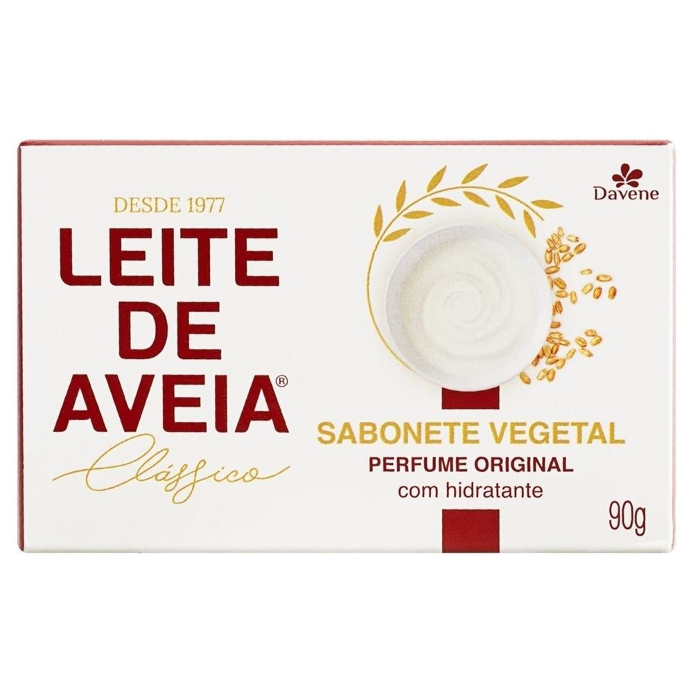 Sabonete em Barra Davene Leite de Aveia Classico Vegetal 90g