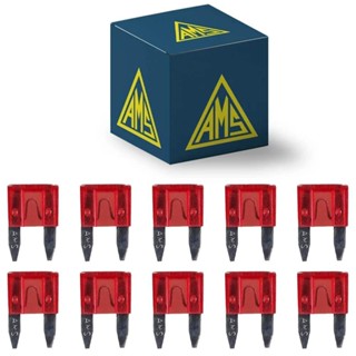 10 Fusíveis Mini Lâmina 10A Universal Vermelho AMS 17010 em Oferta na Shopee
