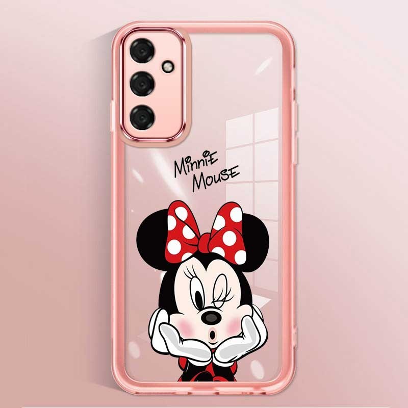 Samsung Galaxy M35 5G M 35 Candy Minnie Transparente Capa De Silicone Macia Rato De Cartoon