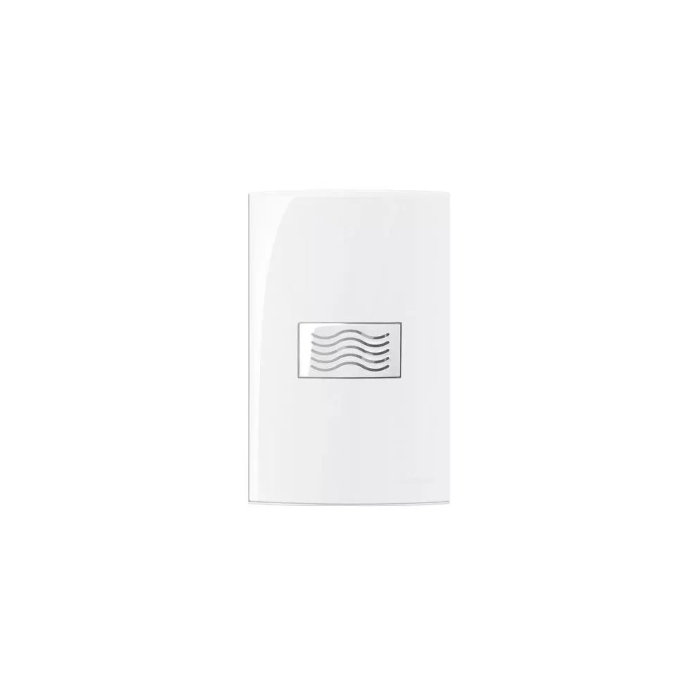 Conjunto Margirius 4x2 Campainha Cigarra 220V Sleek Branco