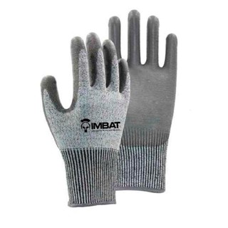 Luva Imbat Anticorte com Banho Palmar PU Cinza Tamanho 9 - Embalagem com 1 Par em Oferta na Shopee