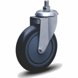 Rodízio Colson Giratório 4P com Espiga e Roda Borracha Capacidade 90Kg em Oferta na Shopee