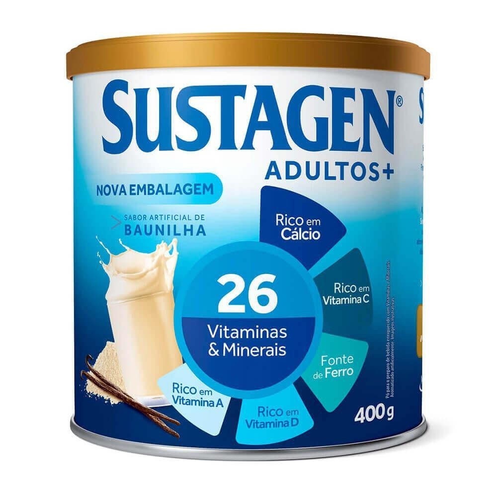 Sustagen Adultos+ Sabor Baunilha Com 400G Suplemento em Oferta na Shopee