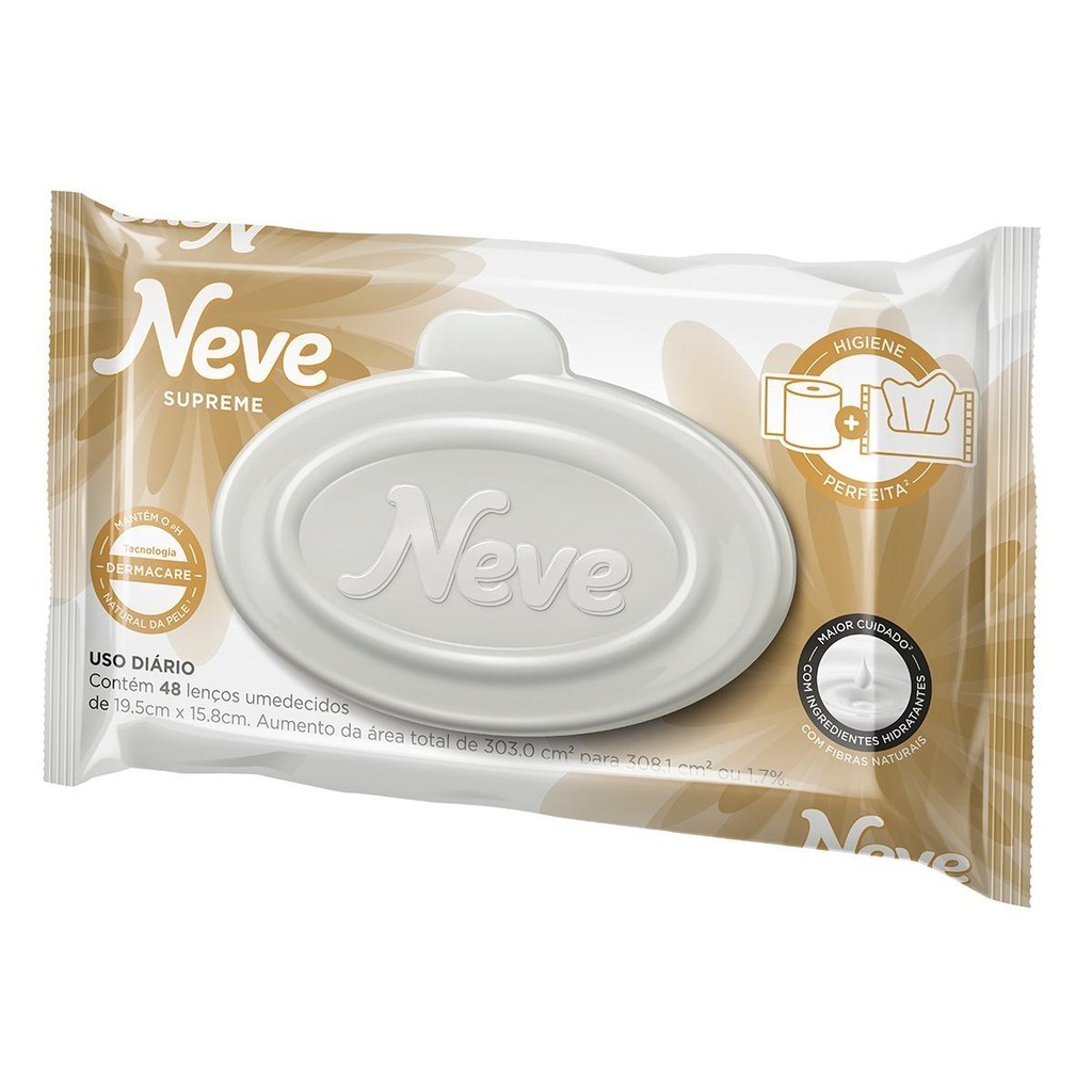 Lenços Umedecidos Neve Supreme 48un - Beauty