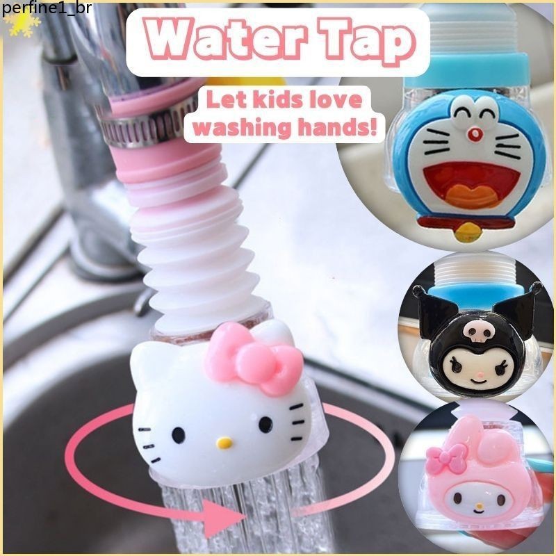 Sanrio Faucet Splash-proof Extenders , Cinnamoroll Kuromi Filtro De Água Da Torneira De Cozinha , Bocal Purificador Telescópico Rotativo , Extensor Universal Cartoon