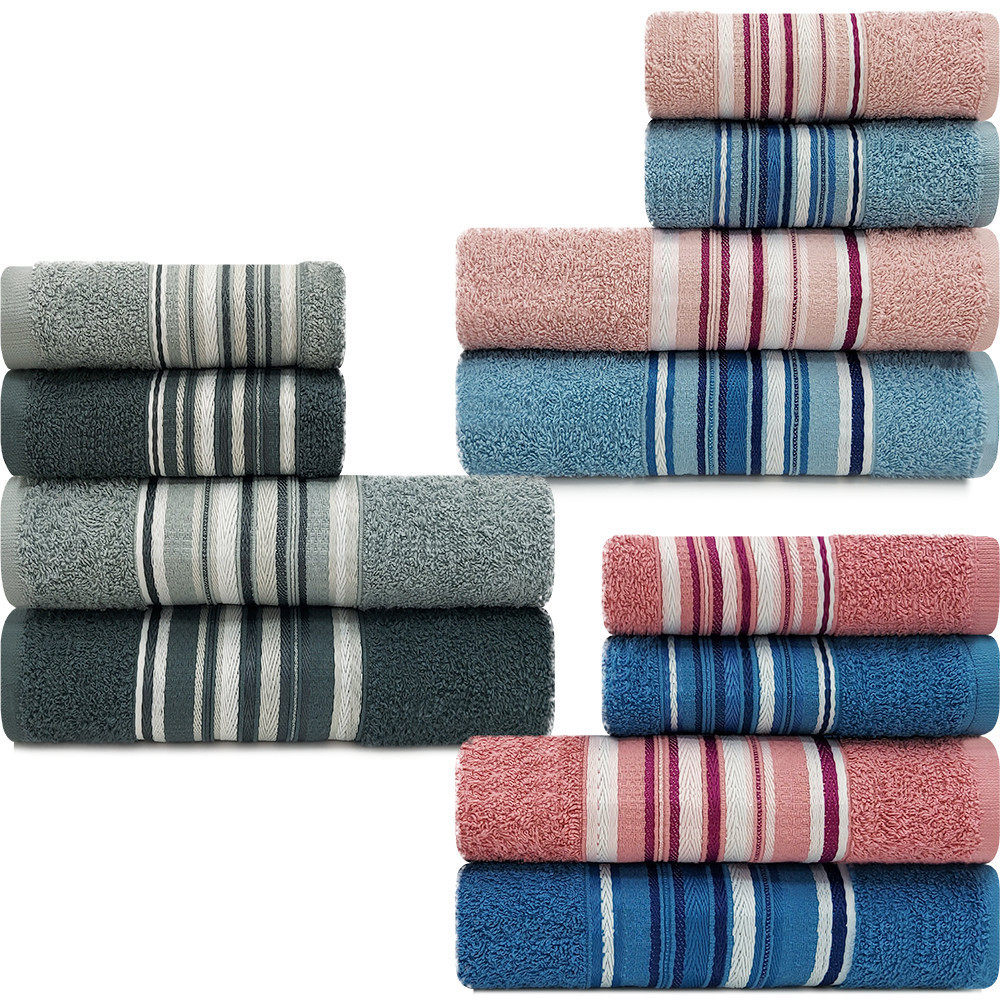 Toalha de Banho + Rosto Algodão Jogo de 4 peças Camesa - BF Casa em Oferta na Shopee