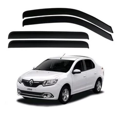Defletor Calha de Chuva Renault Logan 2014 a 2022 4 Portas Ecoflex