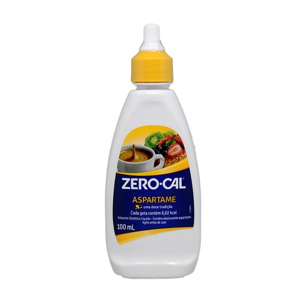 Adoçante Líquido Aspartame Zero Cal Frasco 100ml em Oferta na Shopee