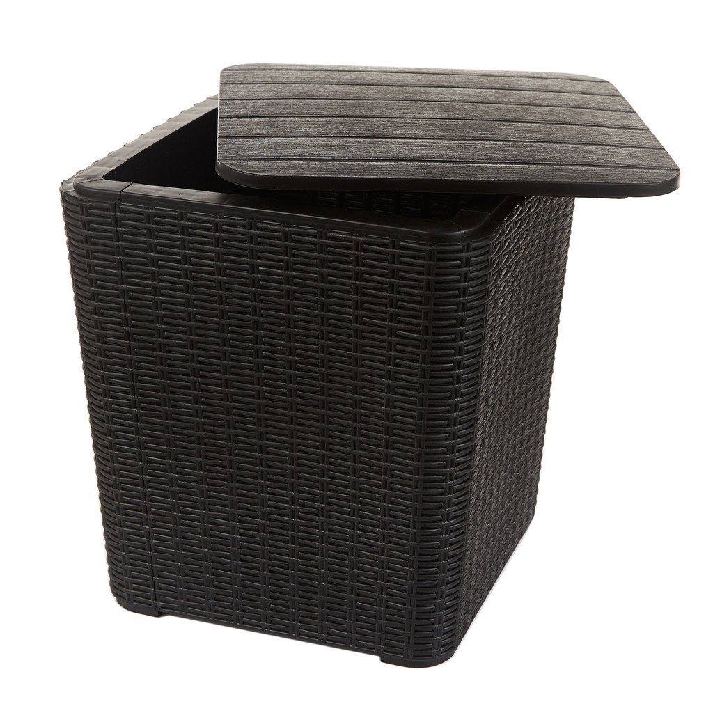 Baú Organizador Rattan - Mesa de Apoio Capri - Home & Living