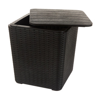 Baú Organizador Rattan - Mesa de Apoio Capri em Oferta na Shopee