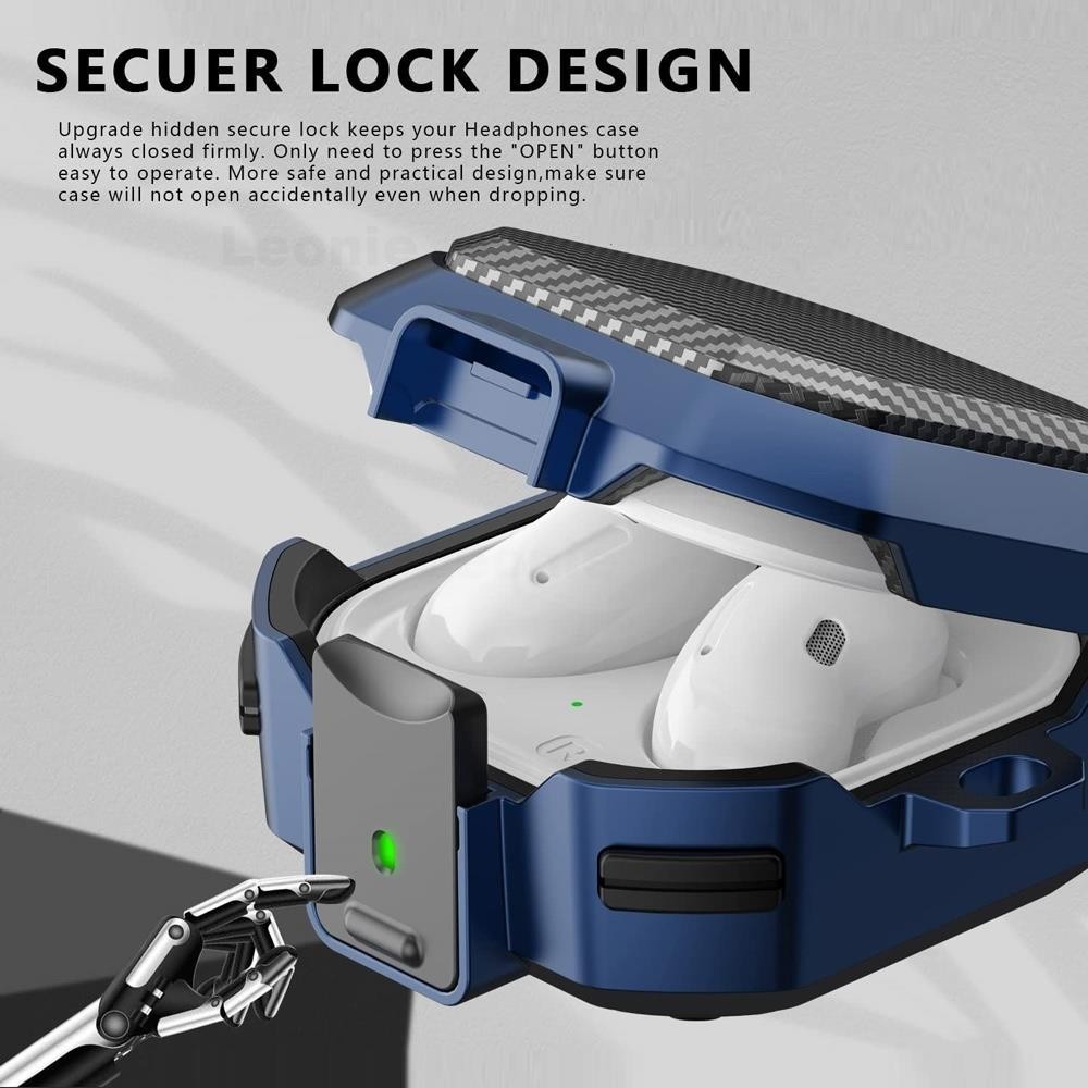 Capa De Fone De Ouvido Secuer Lock Switch Para Samsung Galaxy Buds Pro Buds2 Liv