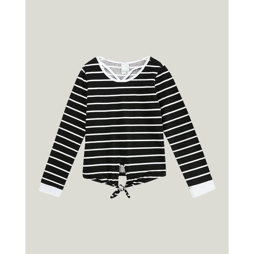 Blusa Listrada Menina Infantil - Baby & Kids Fashion