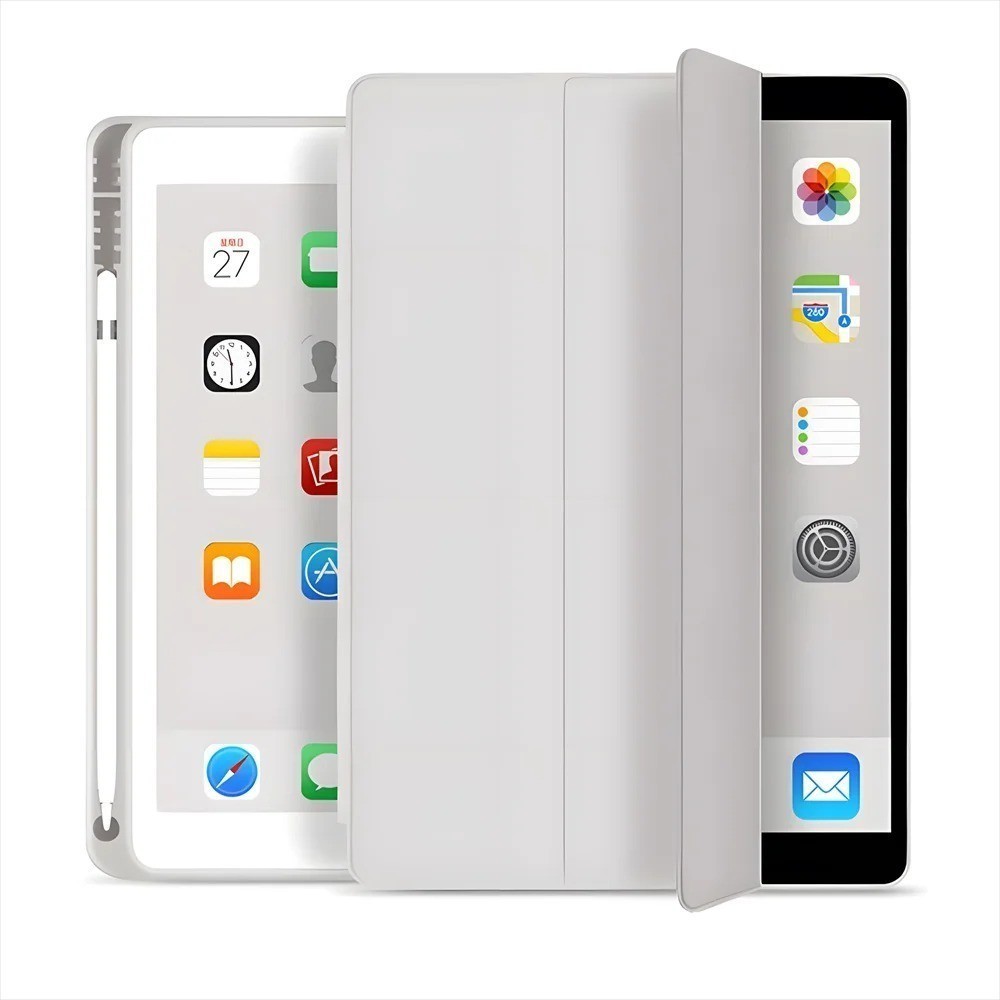 Capa Magnetico Inteligente Com Slot De Canetas Compativel Ipad Mini Air 1 2 3 5