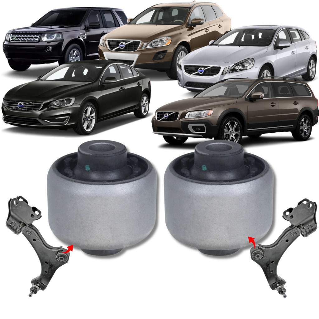 PAR BUCHA MENOR DA BANDEJA DIANTEIRA FREELANDER 2 VOLVO XC60 XC70 S60 S80 V60 V70 2006 2007 2008 2009 2010 2011 2012 2013 2014 2015