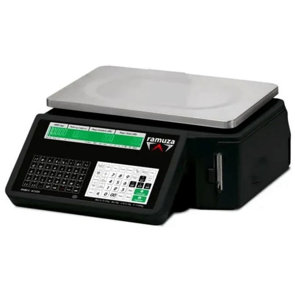 Balança Industrial Digital Ramuza Atena Ii 35kg Etiquetadora Bivolt Ethernet 127v 220v