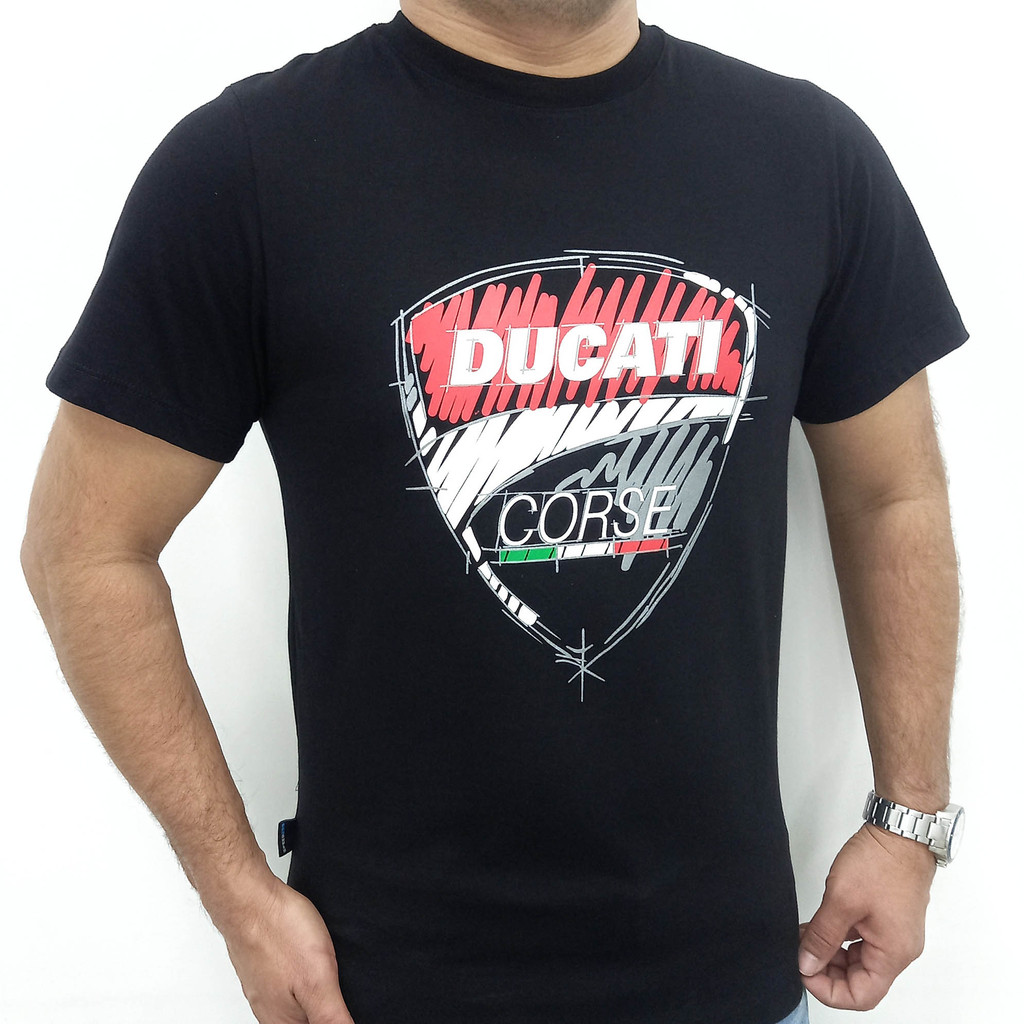Camiseta Masculina  Ducati Corse Moto GP Preta- Speed 2263PT