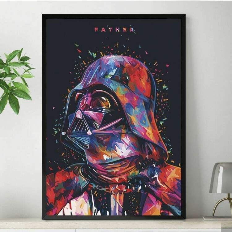 Quadro Decorativo Star Wars Pop Art Darth Vader 60x40