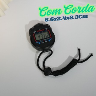 Cronômetro Progressivo De Resistente a água Mão Digital Alarme Hora Preto 6.6x2.4x8.3Cm Com Corda em Oferta na Shopee