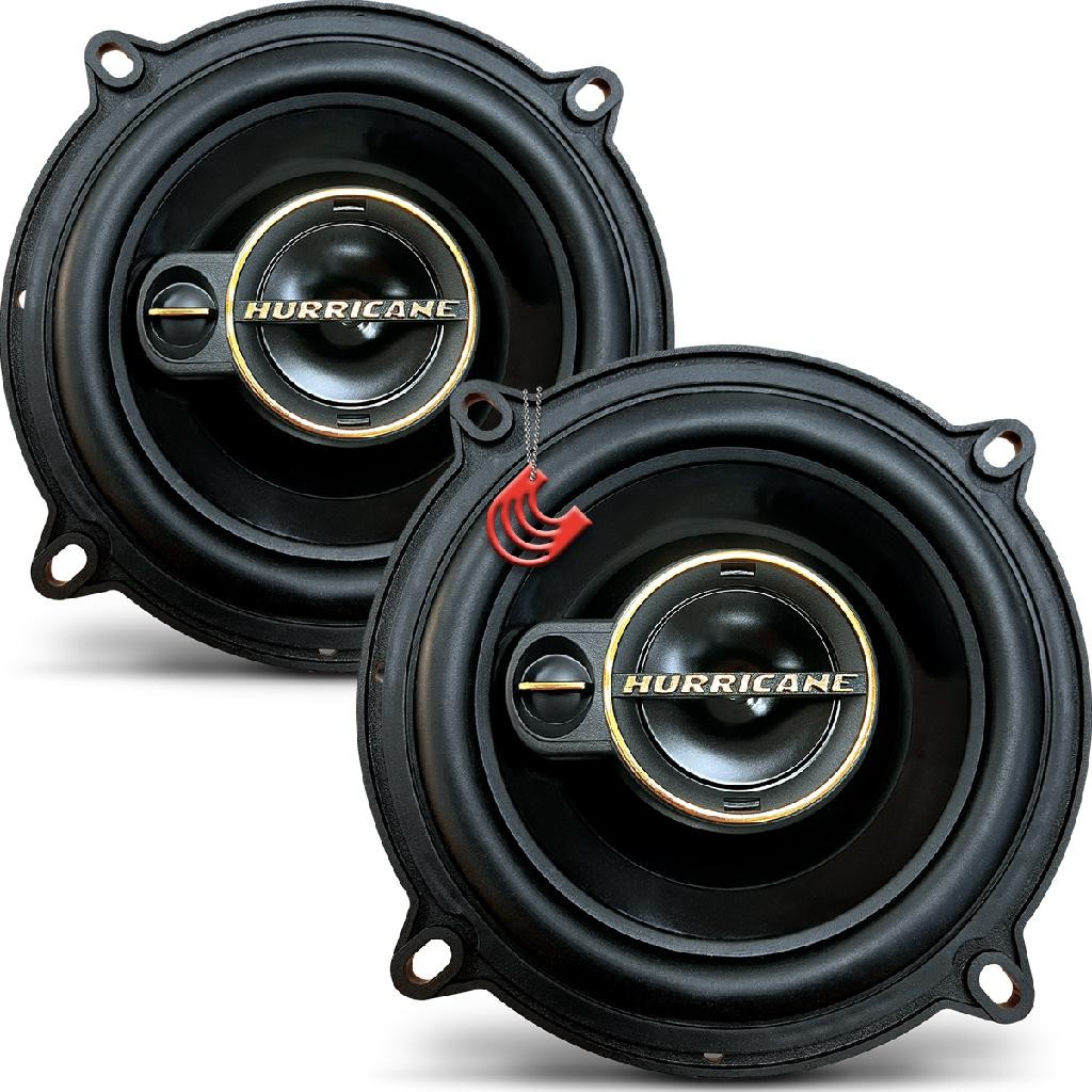 Kit Falantes 5 Polegadas 120w Bocas Medios Potência para Portas Hurricane Triaxial Aurum A5T