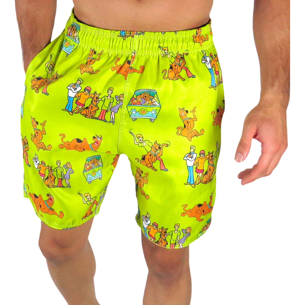 Shorts Praia Mauricinho Masculino Scooby Doo Salsicha Tactell c/ elastano super confortavel Envio Ja