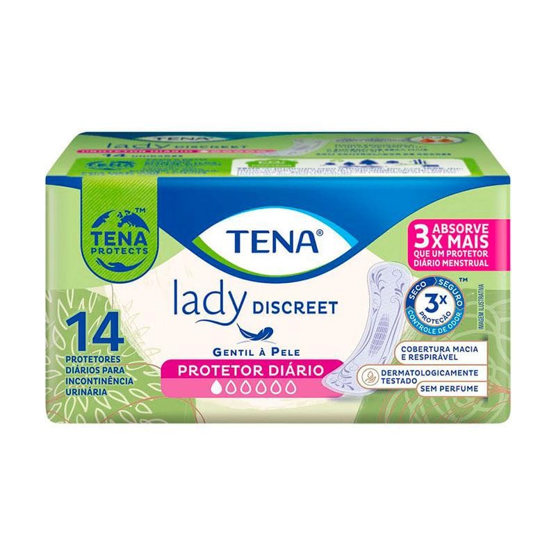 Protetor Diário Tena Lady Discreet Liner 14 Unidades em Oferta na Shopee