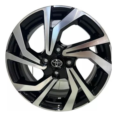 Kit 4 Rodas Aro 15 4x100 Toyota Yaris Etios Preta Diamantada Scorro S277