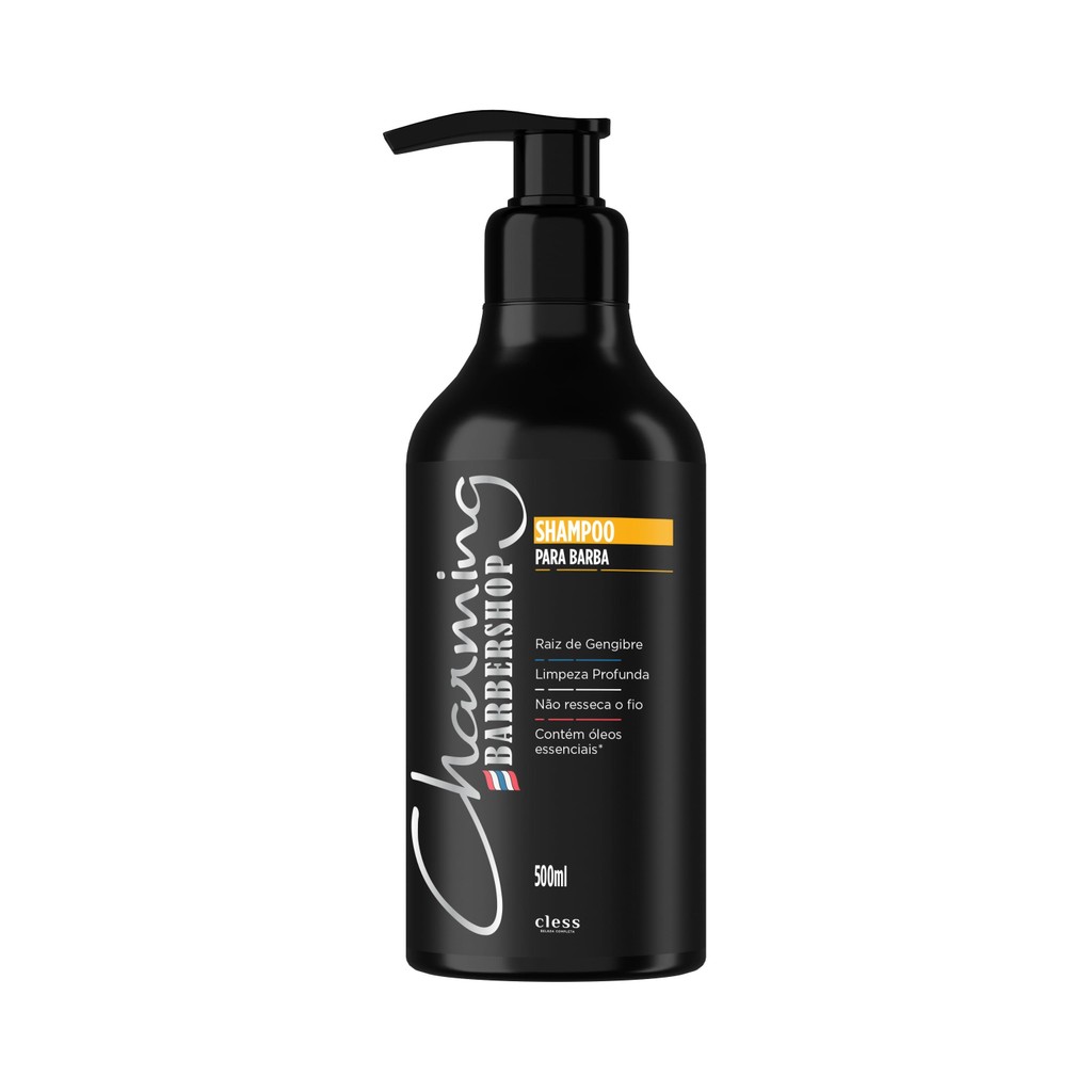 Shampoo para Barba Masculino Charming barbershop 500ml Shampoo para Barba Masculino Charming barbershop em Oferta na Shopee