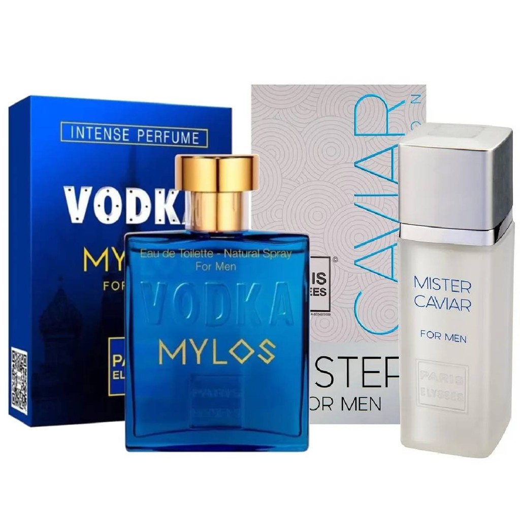 Kit Vodka Mylos e Mister Caviar - Paris Elysees