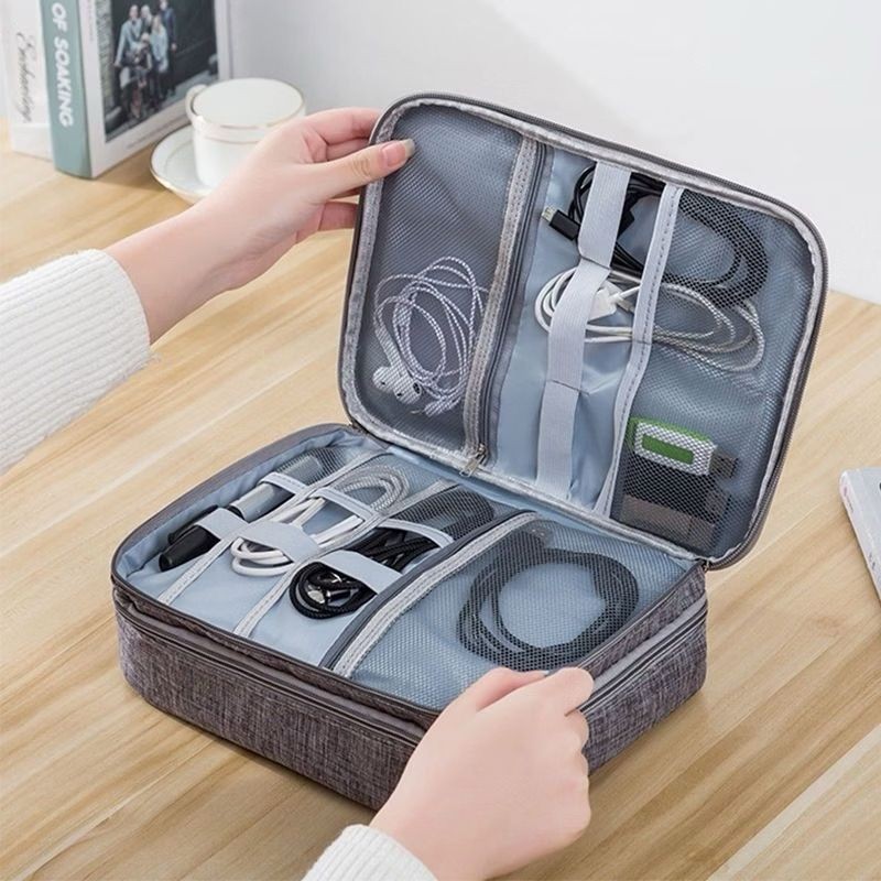 Bolsa De Armazenamento De Cabo De Dados Digital Multifuncional Viagem Necessário X122 JZ