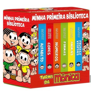 Box com 6 Livrinhos - Turma da Mônica - Coleção Minha Primeira Biblioteca | Editora On Line em Oferta na Shopee