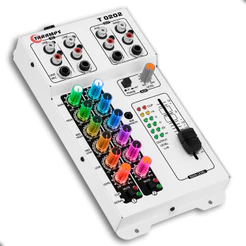 Mesa de Som Taramps 2 Canais T0202 Multicolor RGB Leds Automotivo 2 Entradas 2 Saídas