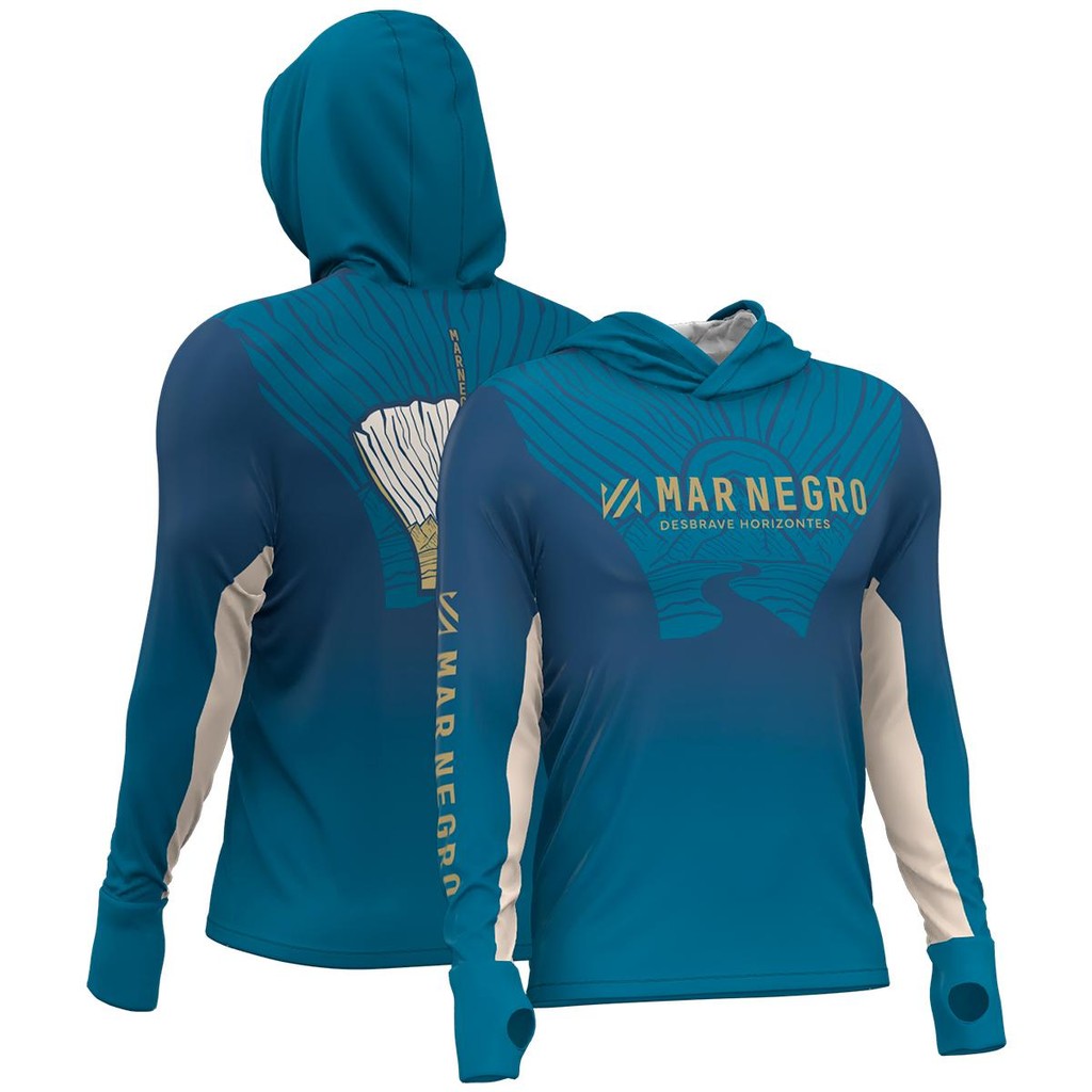 Camiseta x Protection Sublimada Masculina - Mar Negro em Oferta na Shopee