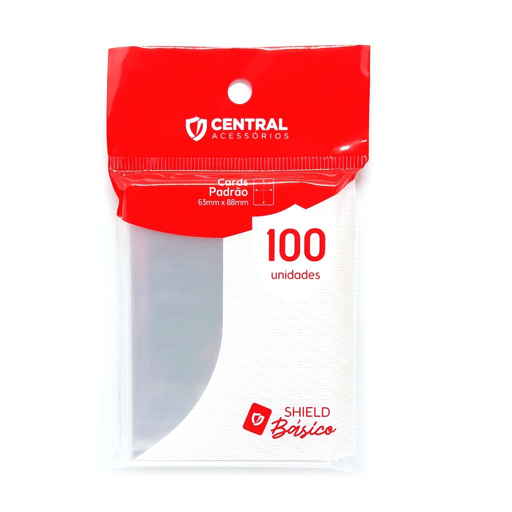 Central Shield Básico 65mm x 90mm 100 Sleeves Tamanho Padrão Pokemon Magic em Oferta na Shopee