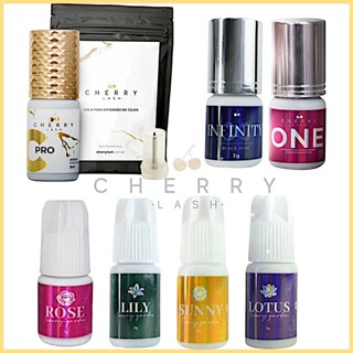 Cola Adesivo para Extensão de Cílios Cherry Lash -Infinity One Pró C Lily Lótus Sunny Rose em Oferta na Shopee
