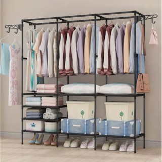 3 Divisórias Roupeiro Guarda Roupa Portatil Cabideiro Arara Para Roupa Sapateira Organizador em Oferta na Shopee