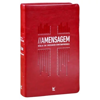 Bíblia A Mensagem | Letra Gigante | Capa Luxo Vermelha