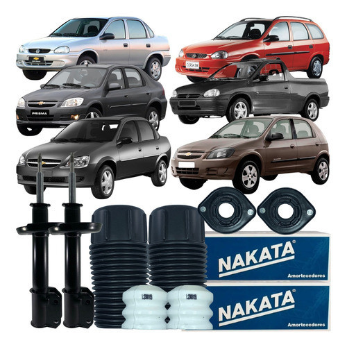 Kit Amortecedor  Dianteiro Celta Corsa Classic Prisma Wind