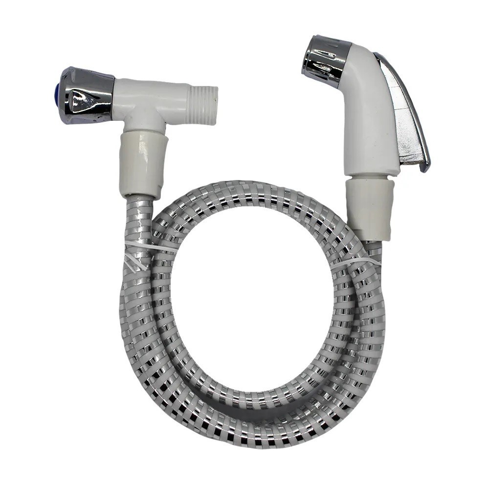Ducha Higiênica 1Metro Abs Luna Semi Cromada Banheiro Dicasa