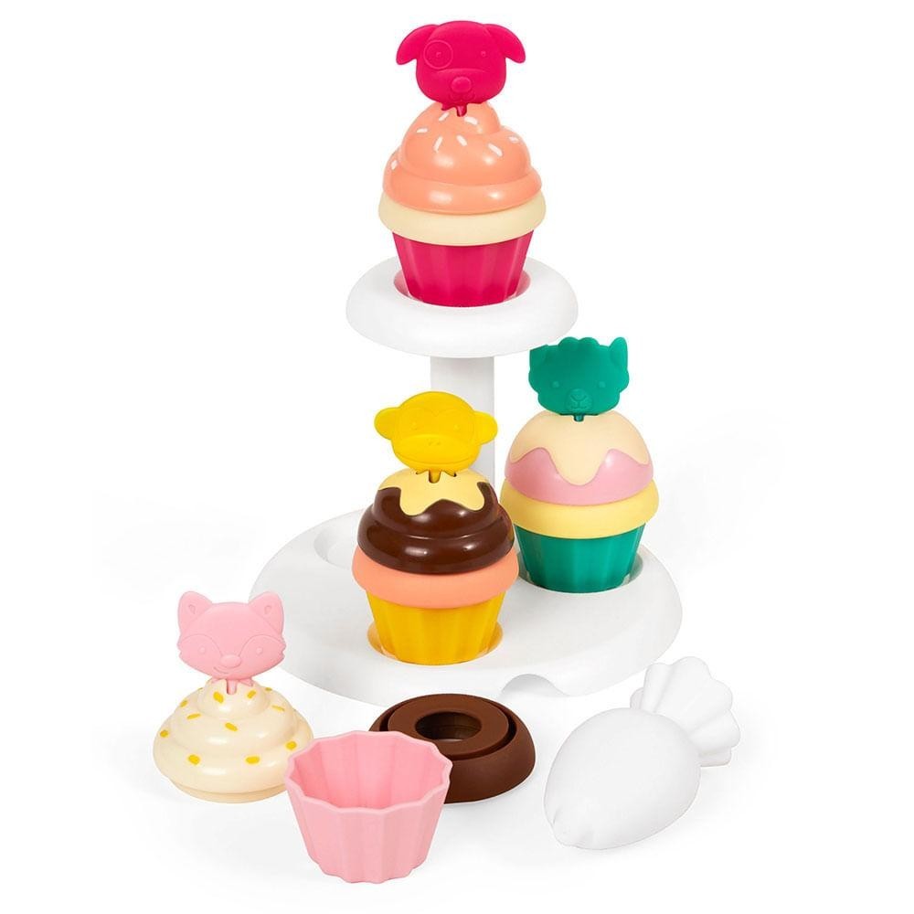 Brinquedo Infantil Interativo Coleção Comidinhas Kit Crie seu Cupcake Zoo Skip Hop em Oferta na Shopee
