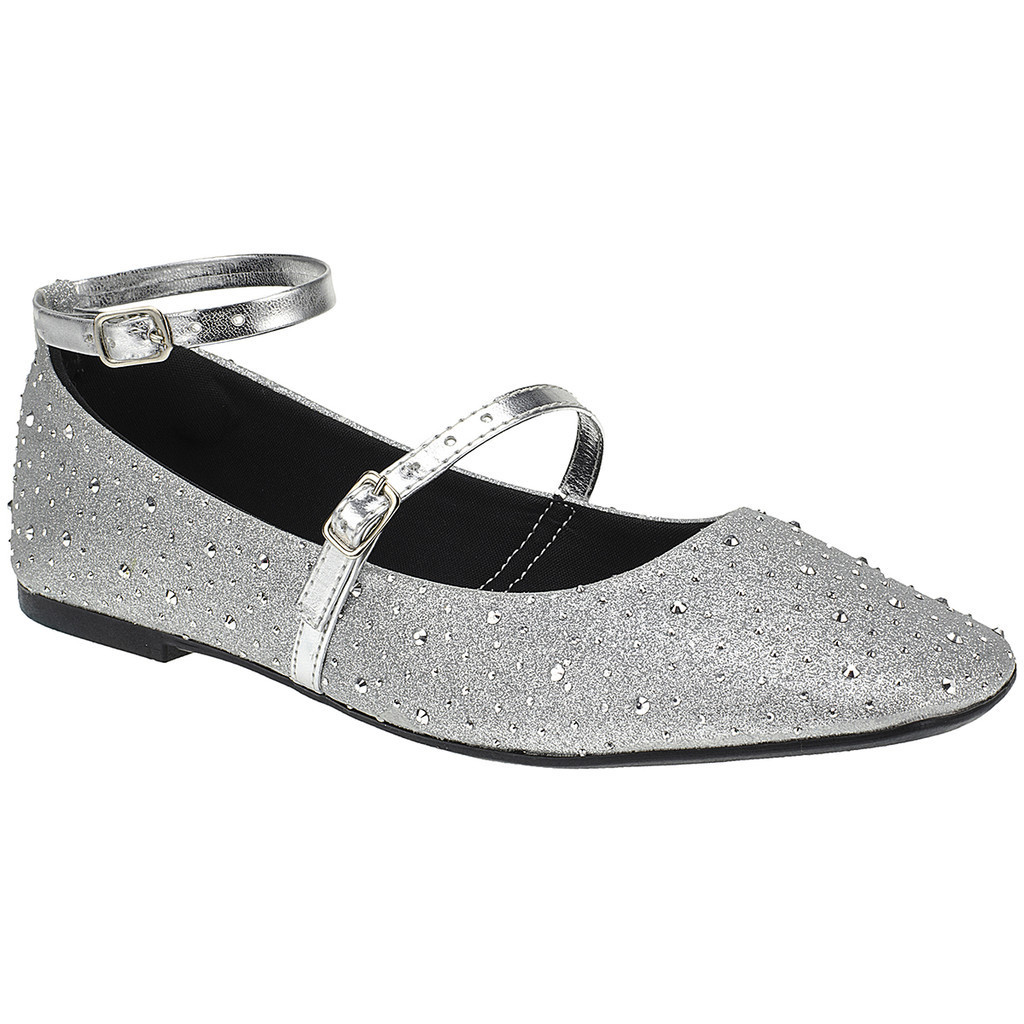 Sapatilha Feminina Boneca Bailarina  Confortável Brilho - Women Shoes