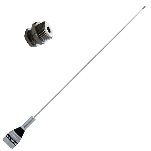 Antena Vhf 1/4 50cm 131-900mhz 200w M-300c Parafuso Fixação