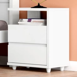 Mesa de Cabeceira Lacy 2 Gavetas Flex
