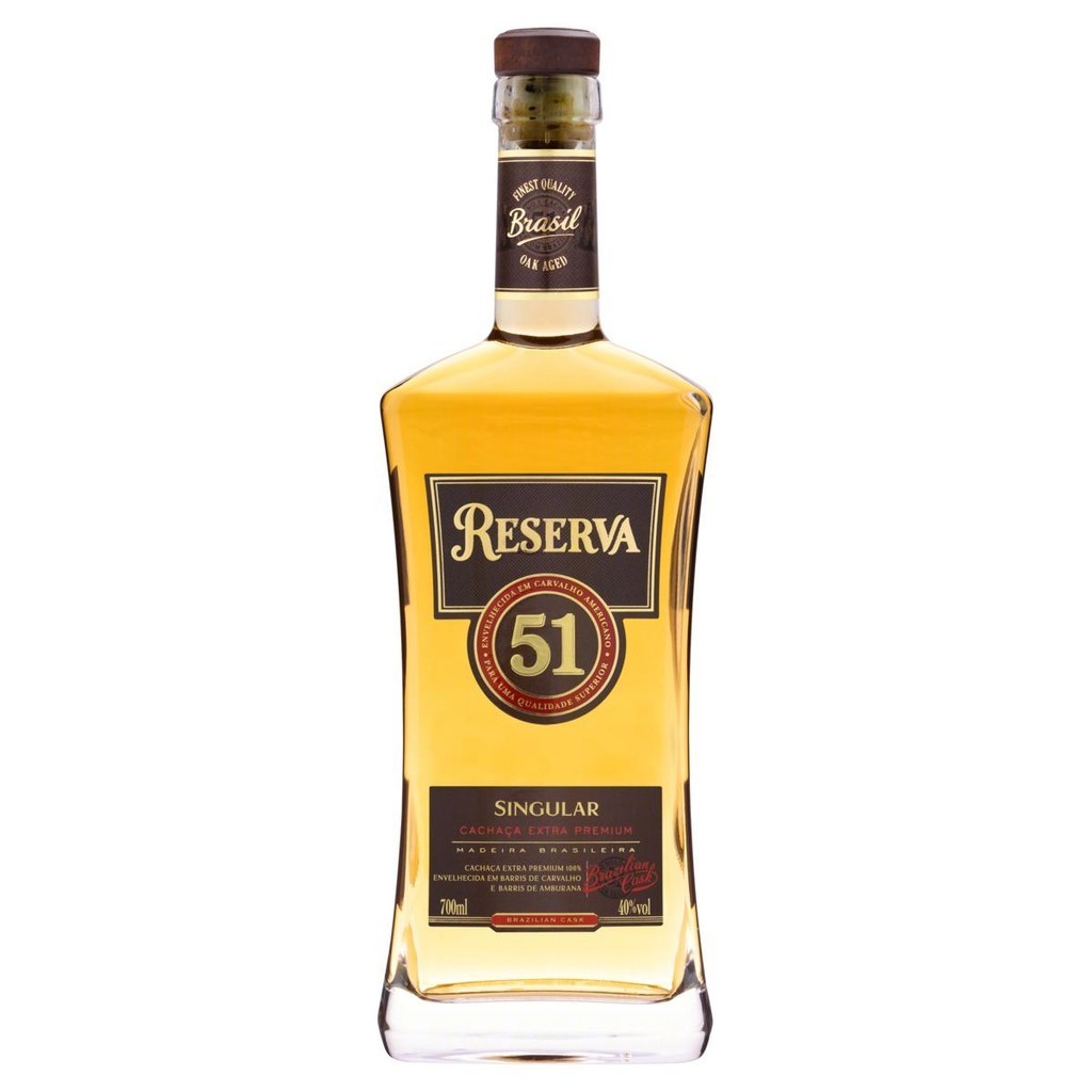 Cachaça Envelhecida Singular 51 Reserva Garrafa 700ml - Food & Beverages